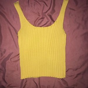 Mustard crop rubbed tank